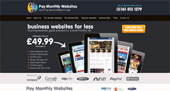 Desktop Screenshot of paymonthlywebsites.com