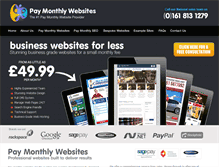 Tablet Screenshot of paymonthlywebsites.com